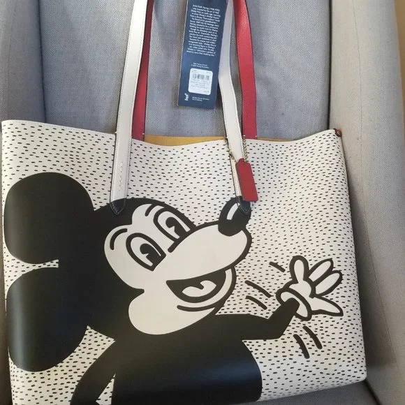 Coach Disney Mickey Keith Haring Large Tote - Picture 2 of 5